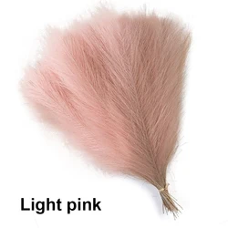 Artificial Pampas Grass Flower Bouquet - 20 Piece Set for Elegant Home and Wedding Decor (Light pink)