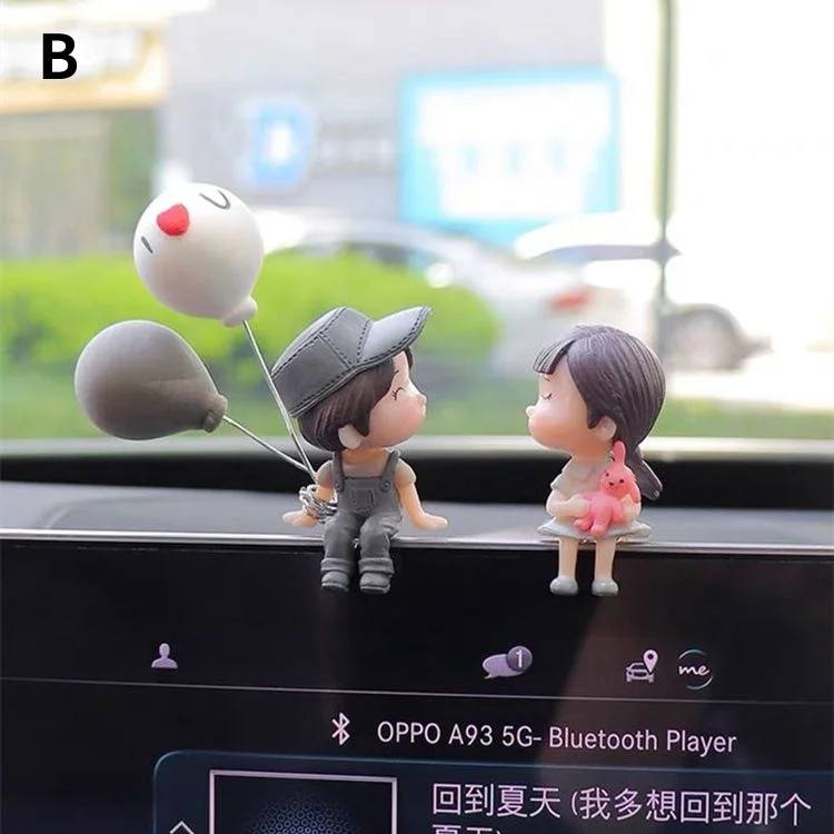 Creative Couple Decoration Car Air Outlet Perfume Clip Aromatherapy  Conditioning Accessories Cute Flavoring for