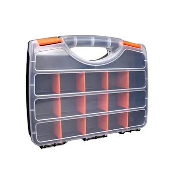 15 Hole Portable Tool Parts Organizer Box Screw Storage Box Small Parts Hardware Tool Screwdriver Auto Repair Tool Box