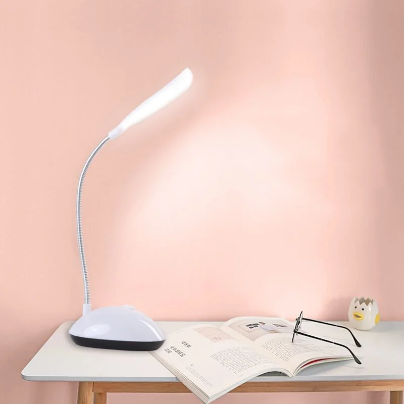 LED Folding Table Lamp 1Pc Reading Light AAA Battery Powered Eye Protection Night Lamp Bedroom Bedside Study Lighting Desk