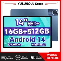 14 Inch Big Screen Eyes-Protect Tablet PC 16+512GB Phone Call  5G WIFI Android 14  tablet Kids Pad For Educational Online Class 1