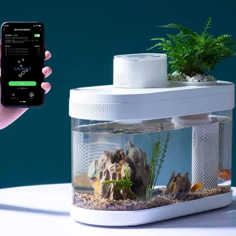 スマート水槽20Lxiaomi スマート水槽xiaomi mijiaミホームアプリ水陸両用エコ水族館プロ