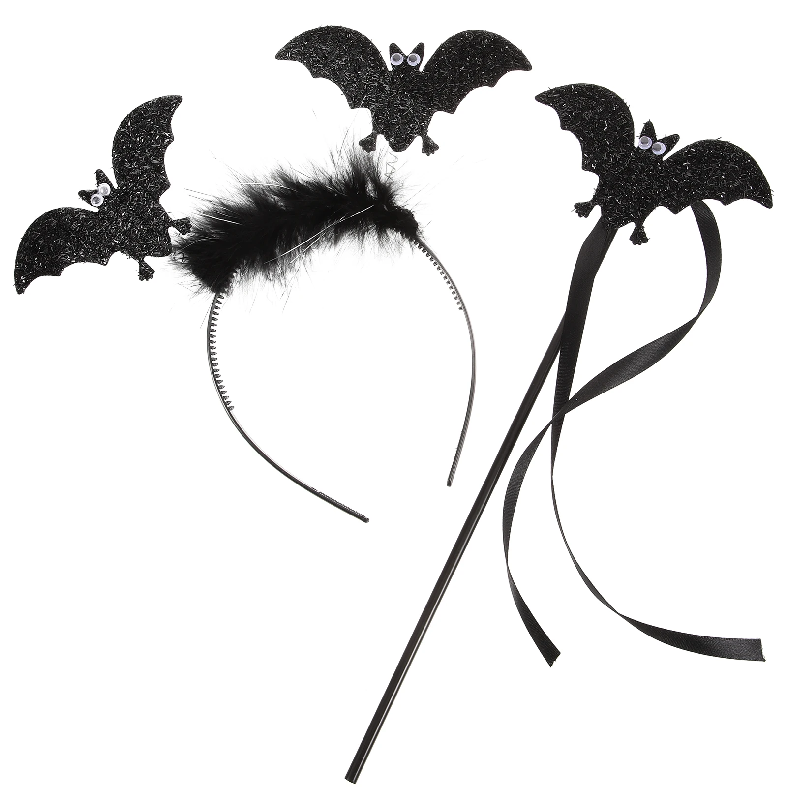 1 Set Kopfbedeckung mit Halloween-Motiv, Halloween-Fledermaus-Stirnband, Fledermaus-Cosplay, Fledermaus-Stirnband, dekoratives Stirnband für Frauen