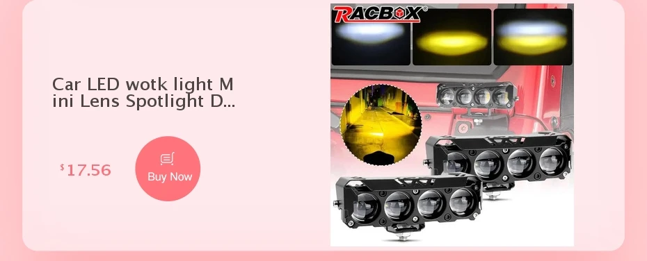 6D-Linsen-LED-Lichtleiste 6 Zoll LED-Leuchte Offroad-Fahrlicht Arbeitslampe Nebelscheinwerfer für Niva Lada 4X4 ATV SUV LKW Traktor 12V 24V – Detail 3