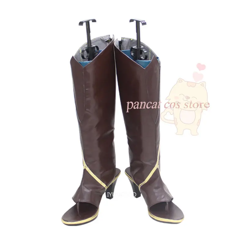 

Genshinimpact Shenhe Cosplay Shoes Halloween Long Boots Shoes Comic Cosplay Costume Prop Anime Cosplay Shoes Carnival Cos