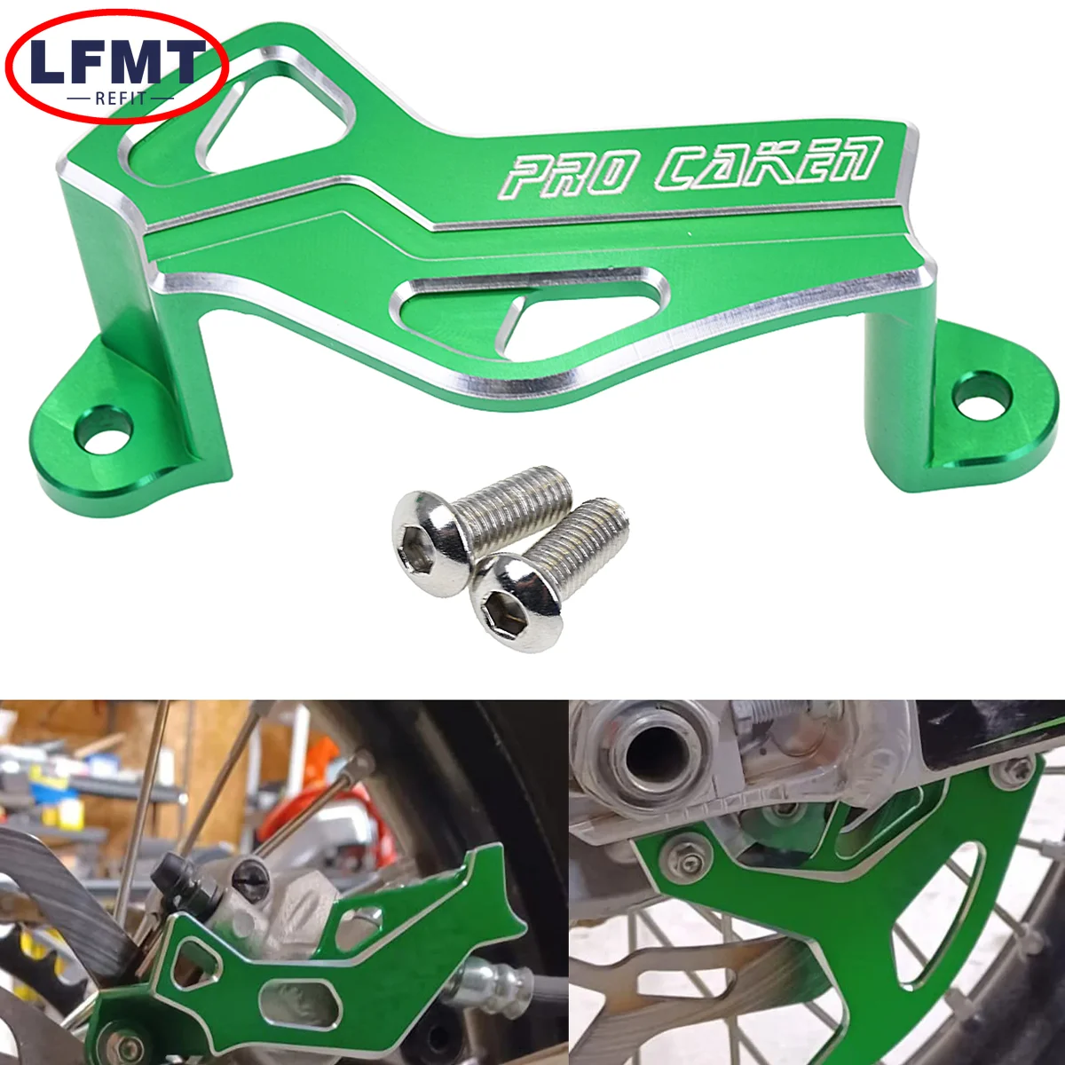 

Dirt bike brake pump bracket green For Kawasaki KX 250F 450F KLX450R KLX 450R KX250F KX450F 2006-2018