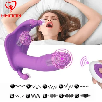 Wearable Dildo Vibrator G Spot Clitoris Stimulator Butterfly Vibrating Panties Erotic Toy Adult Toy for Women Orgasm Masturbator 1