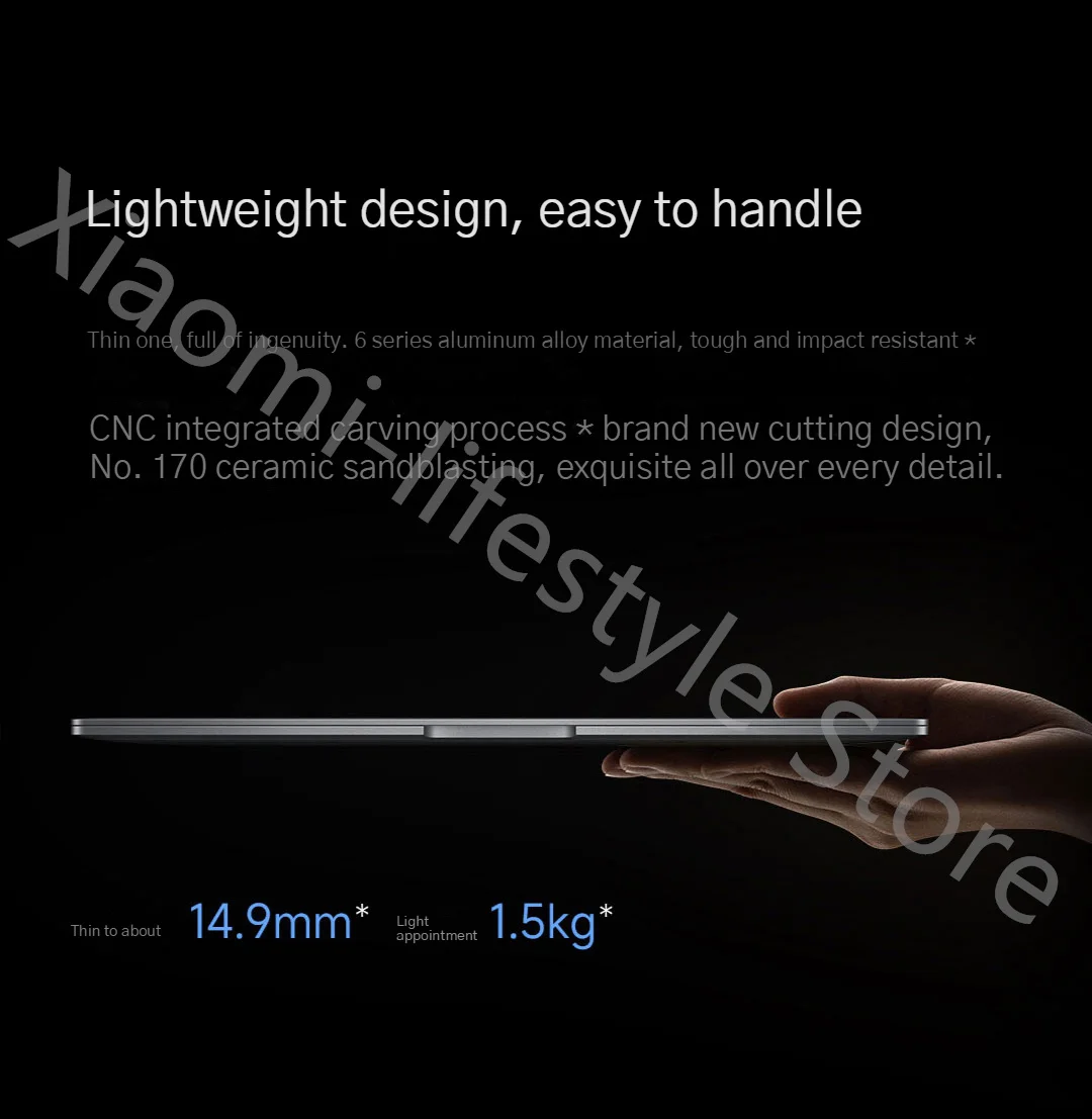 Xiaomi Mi Book 14 2022 Laptop with Intel Core i7-1260P/i5-1240P, RTX2050/MX550/Iris Xe Graphics, 14