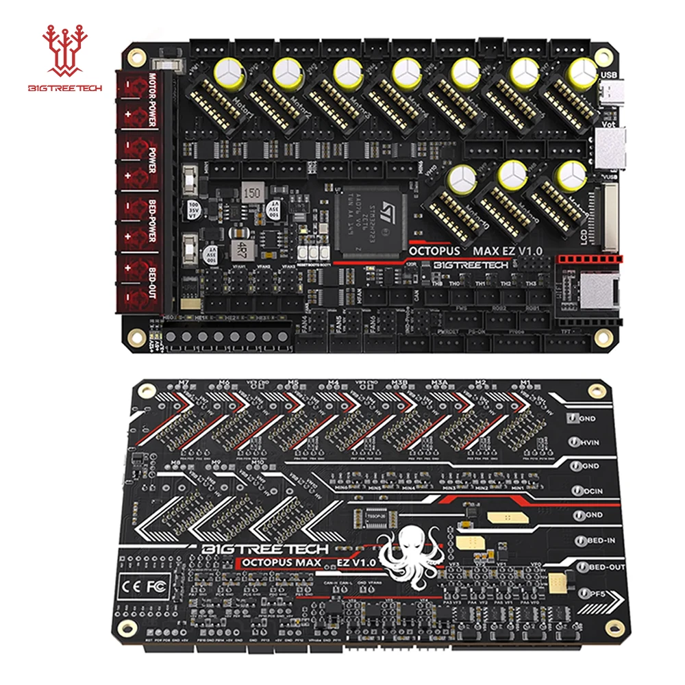 Bigtreetech-placa-mãe Octopus Max ez Atualização da Tela Pro Control Board para Cr10 Voron 32bit Mini12864 V2.0