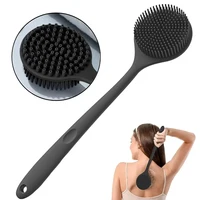Bath Soft Back Scrubber Brush Bath Shower Sponge Scrubbing Brush With Handle Exfoliating Scrub Skin Massager Bath Supplies 2025 1