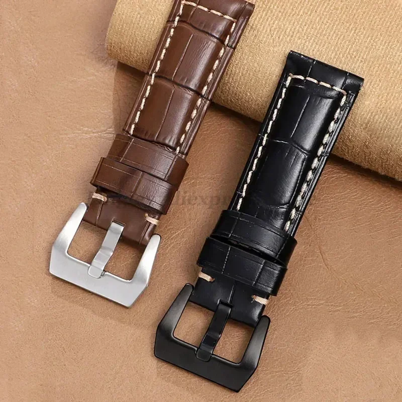 Genuine Leather Watchband Bracelet Strap - Premium Accessory in Multiple Sizes