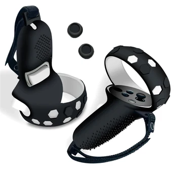 Custodia protettiva per Oculus Quest 2 Accessori VR Controller VR Custodia con impugnatura Custodia protettiva completa in silicone per Quest 2