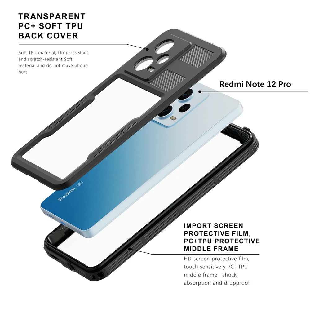 IP68 Full Body Waterproof Caso para Xiaomi