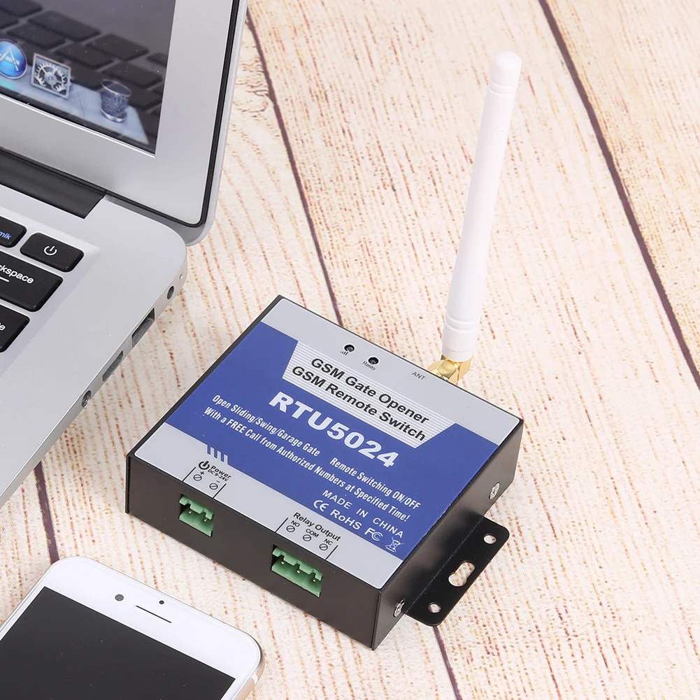 RTU5024 GSM 액세스 제어 키트 850/900/1800/1900MHz 안테나가 있는 무선 게이트 제어 릴레이 4G 미국/EU 플러그 홈 장치