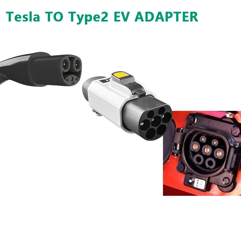 EV Adapter 32A Tesla To GBT EVSE Adapter 250V Charging Connector Fit all GBT Standard Cars