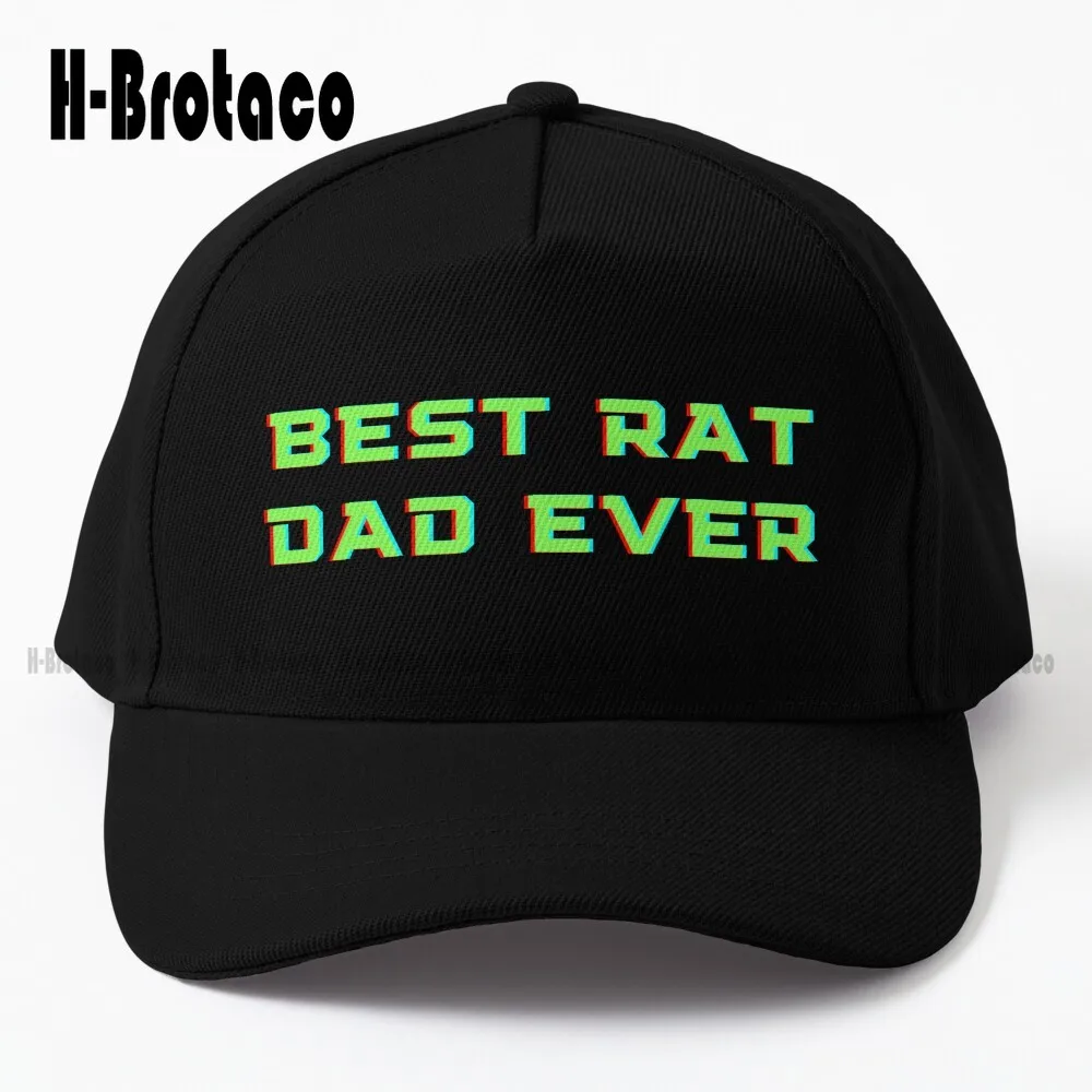 

Best Rat Dad Ever Baseball Cap Dad Hats For Men Cotton Outdoor Simple Vintag Visor Casual Caps Hip Hop Trucker Hats Denim Color