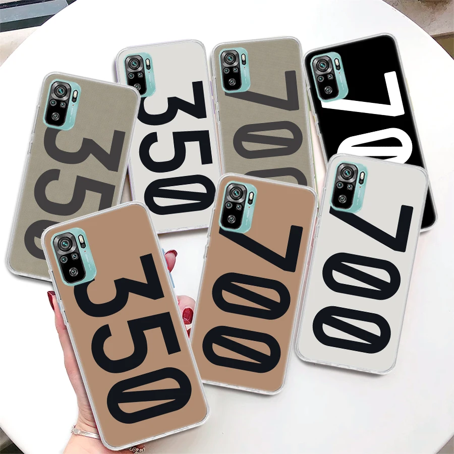 350 700 Custodia Per Telefono Coque Yeezy-Design Per Xiaomi Redmi Note 10S 11 11S 11T 11E 10 12 Pro Plus 9 9S 9T 5G 8 8T 7 6 5 Cover