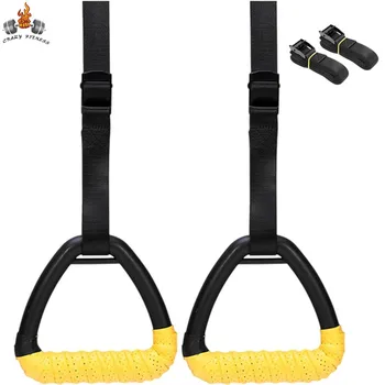 Anelli da ginnastica Anelli per esercizi antiscivolo con cinghie regolabili da 2/3 m, perfetti per trazioni e bacchette per allenamento di forza