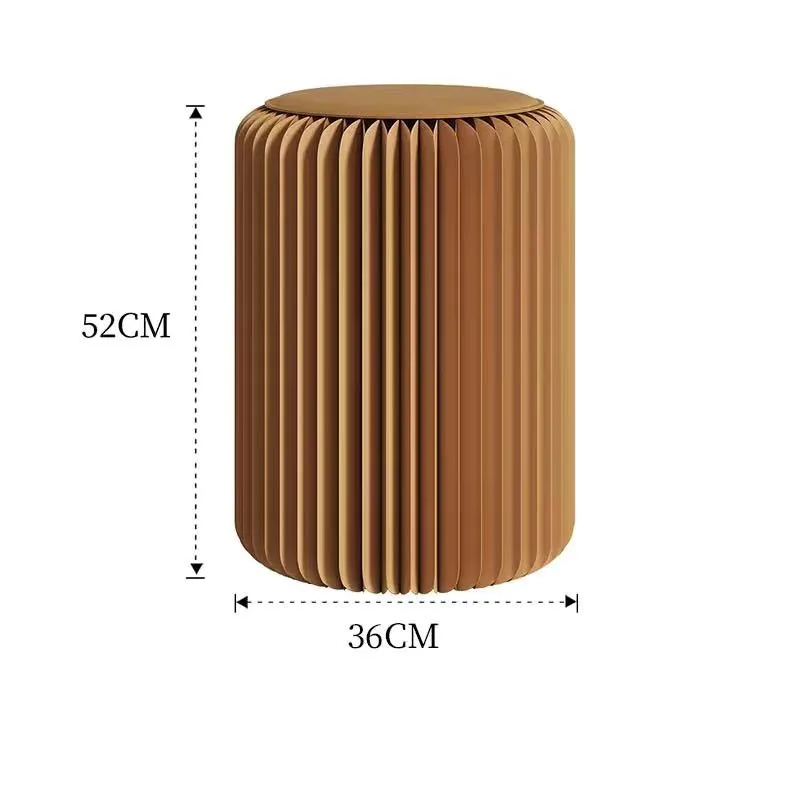 Living Room Folding Stool Paper Honeycomb Structure Chair Round Make up Dressing Stools Home Decor Stacked Portable Stool Simple