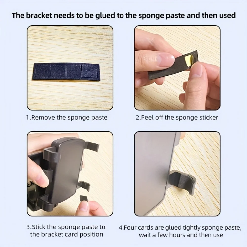 Car Mobile Phone Holder 360° Rotation Dash Board Easy Clip Mount Stand Universal GPS Navigation Bracket Portable Car Phone Stand