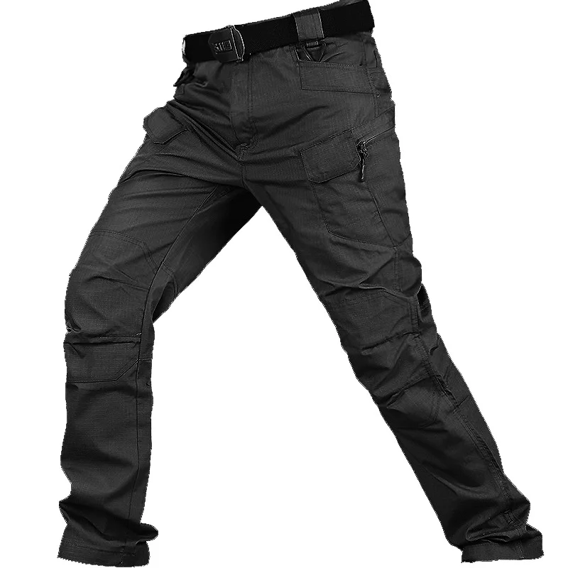Outdoor Tactical Hiking Cargo Pants Men Multi-Pocket Waterproof SWAT Combat Trousers Camping Climbing Military Army Pants S-6XL