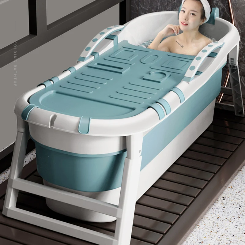 

Mobile Large Bathtub Adults Mat Collapsible Cover Bathtub Freestanding Plastic Baignoire Pliable Adullte Bathtub Accesoires