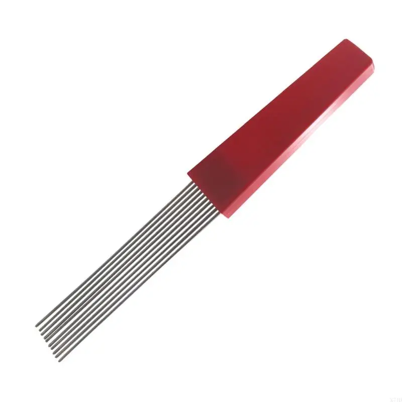 X7JD Steel Percussion Instruments Guiro Scraper Latin Percussion Comb Scraper
