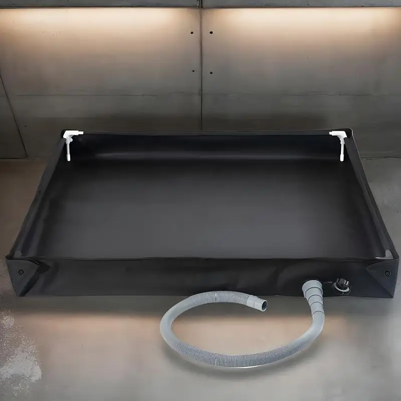 Camping Shower Pan Bathing Base Floor For Children Multifunctional Foldable RV Shower Pan With Drain Pipe For Indoor Outdoor
