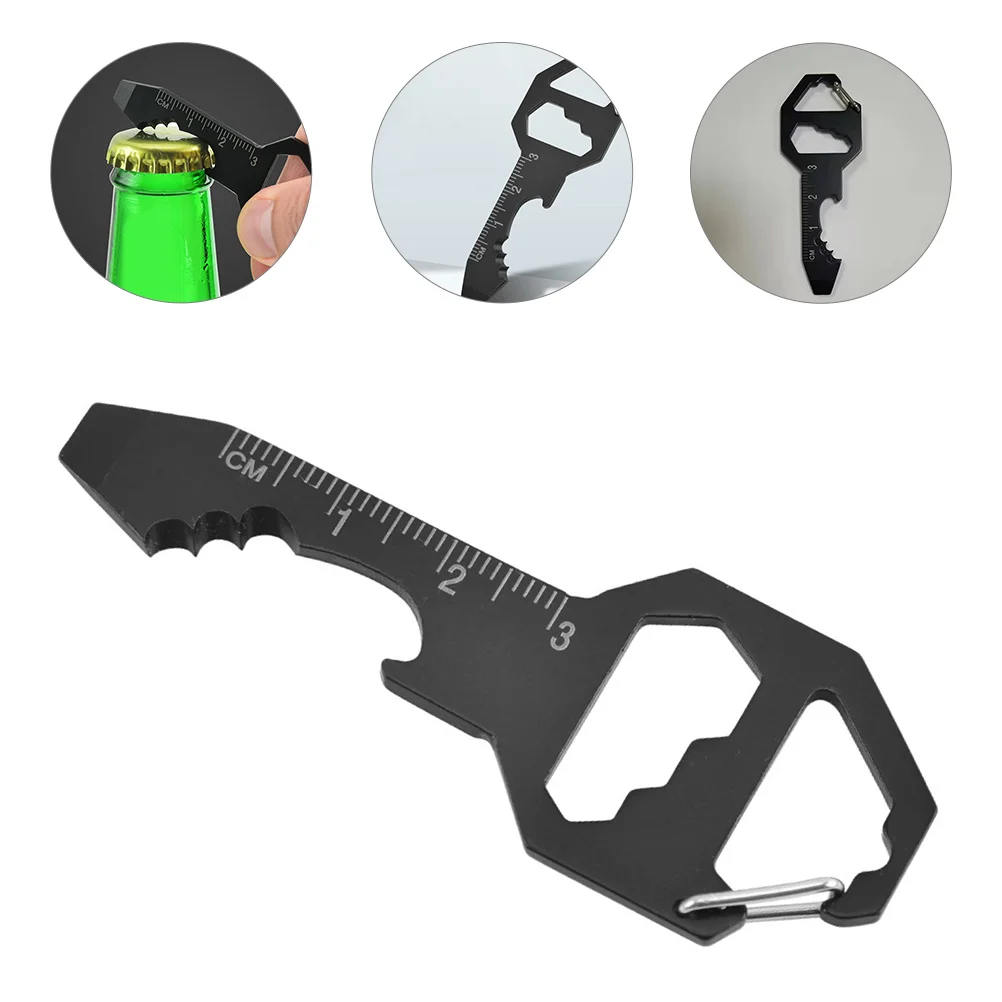 

Keychain Bottle Opener Multifunctional Wrench Tool Outdoor Keychain Tool for Camping