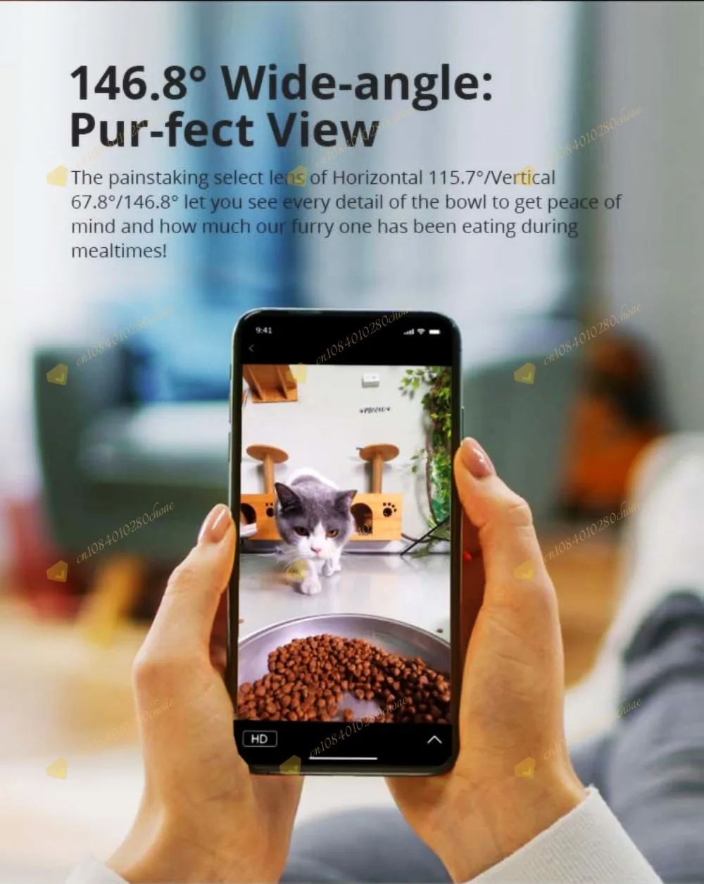 Smart WiFi Pet Slow Feeder with Mobile App Remote Control New Double Saving Stai