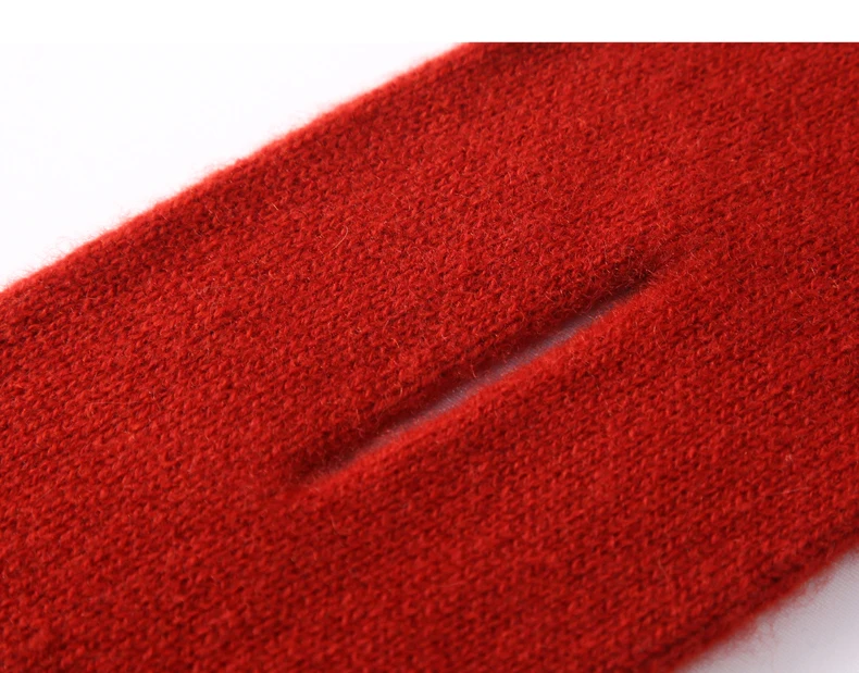 Damen-Schal aus reinem Kaschmir, 2-farbig, gestrickt, mit Schleife, kleiner Schlüsselloch-Schal, Halstuch, Halswärmer, durchgehender Mini-Schal, Boutique, kleine Accs – Detail 19