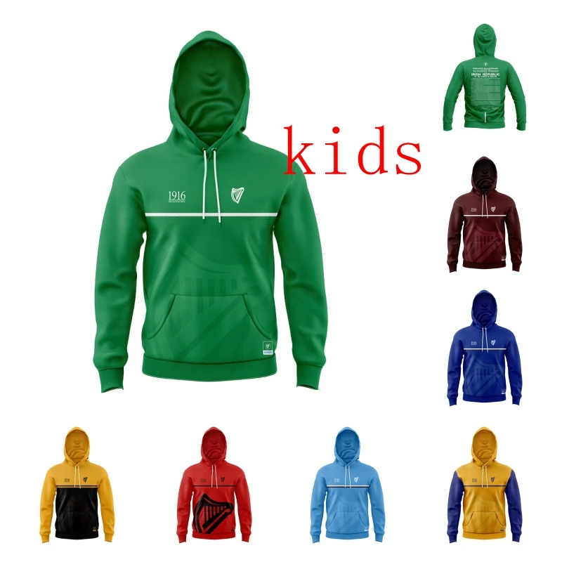 1916 Commemoration Kids Rugby Jersey Hoodie (name and number )
