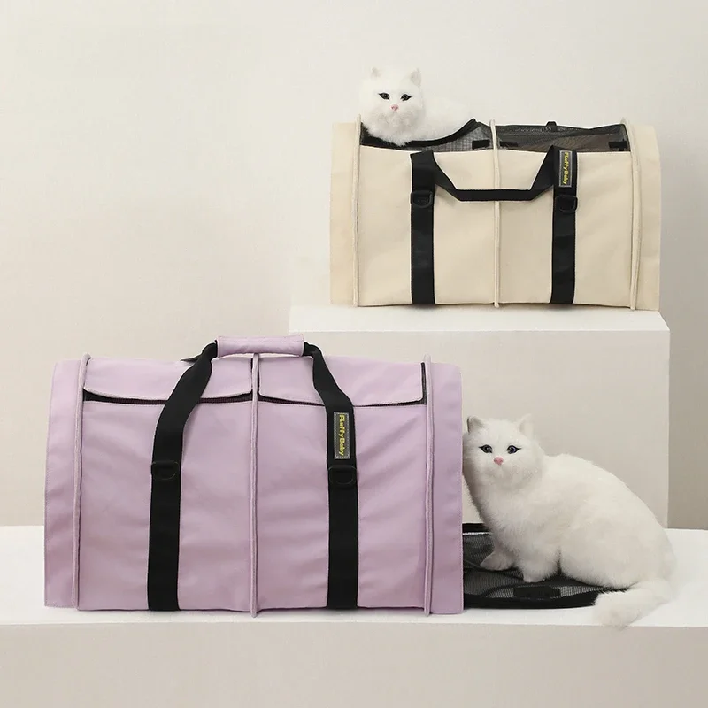 

Large Capacity Tote Super Hard Bottom Cat Crossbody Bag Multi-purpose Cat Litter Pet Bag Puppy Carrier Pet Shoulder Bag