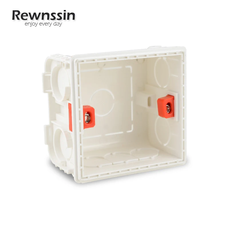 

Rewnssin Electrical Back Box 86mm*86mm Sockets and Switches Accessories Wall Built-in Hidden Junction Cassette Mounting Box