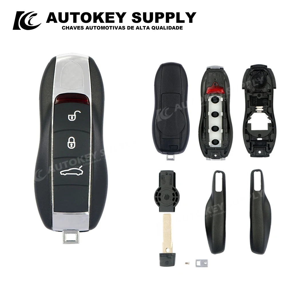 

ForPorsche Smart Card Key Shell 3 Buttons (Sports Car Button) Autokeysupply AKPSS213