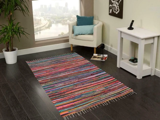 Cotton Floor Mat Carpet, Cotton Chindi Carpet