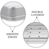 Practical Soap Box with Lid Aluminum Tin Square Soap Holder Box Travel Soap Storage Case Prevent Soap Dissolving Bathroom Supply 5
