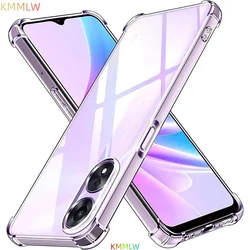 Shockproof Airbag TPU Protective Phone Case Cover - OPPO A60 4G (Transparent)