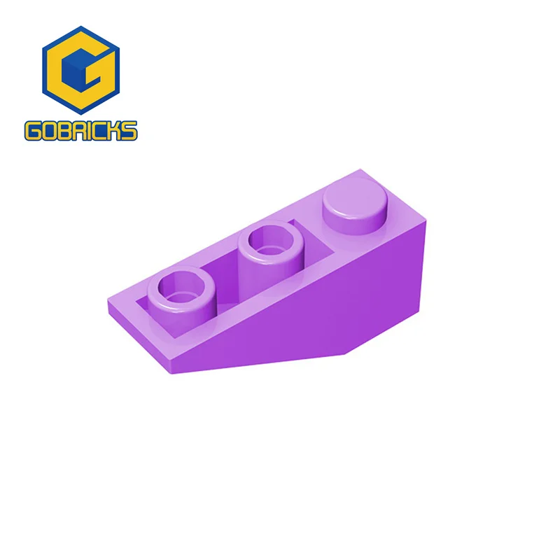 Gobricks 4287 Slope 33° Bricks Inverted 3x1 Parts MOC Building Blocks Bulk Model High-Tech Spare Toys Brown Transparent