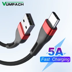 Fast usb c 5A type c cable Fast Charging Data Cord Charger usb cable c For Samsung s21 s20 A51 xiaomi mi 10 redmi note 9s 8t