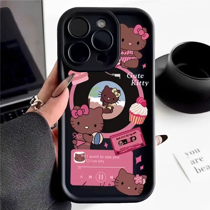 thumbnail image 1 of Funda de silicona para Samsung Galaxy S23 Ultra S22 S21 Plus S20 FE A12 A32 A52 A52S A53 A14 A34 A54 A13 A23 A33 Hello Kitty, 1 of 4