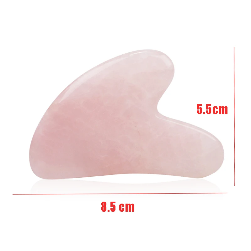 Gua Sha Board Natural Jade Stone Gua Sha Massage Board Rose Quartz Guasha Plate Jade Face Massager Scrapers Tools For Face Neck Back Body