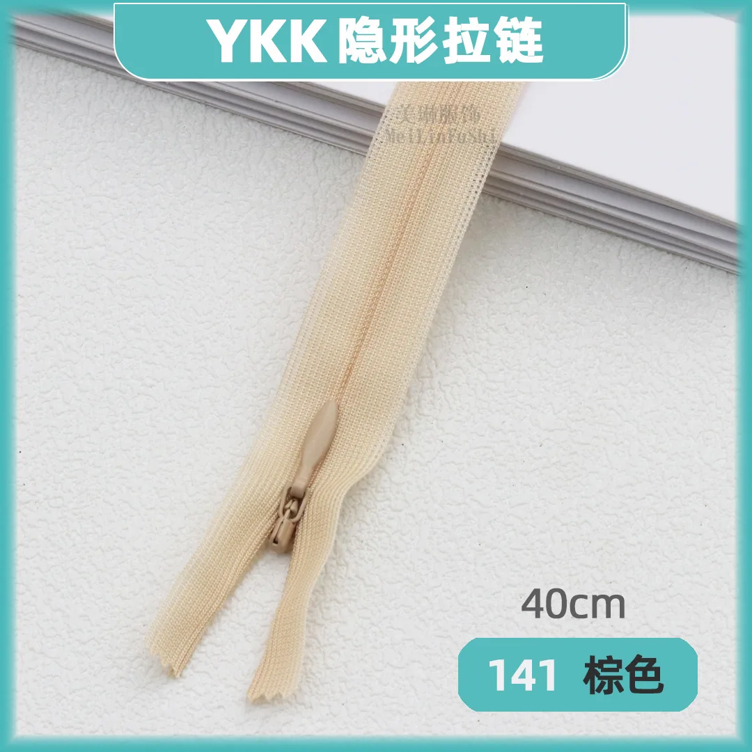 30 Stück YKK2cc Unsichtbarer Reißverschluss für Kleider, Hosen, Schwarz, Dekokissen, Original, 25, 40, 60 cm – Detail 29