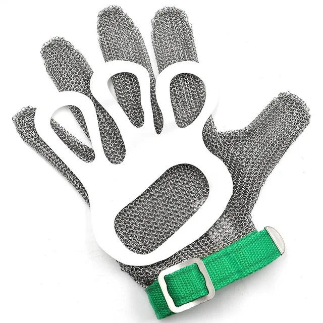 Stainless Steel Ring Mesh Gloves Anti Cut Knife Resistant Chain Mail Hand Protection Kitchen Butcher Glove 5