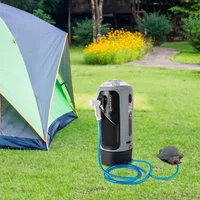 Camping Shower 12L Portable Pressure Camp Shower with Storage Bag Air Pump Shower Head for Outdoor Shower Washing Vegetables 2