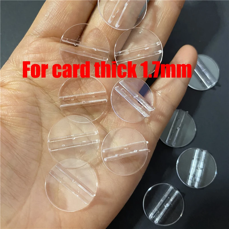 100 Supporti Per Carte In Plastica Trasparente - Portacarte Per Giochi, Menu, Prezzi 24x10x2 Mm - Foto 13