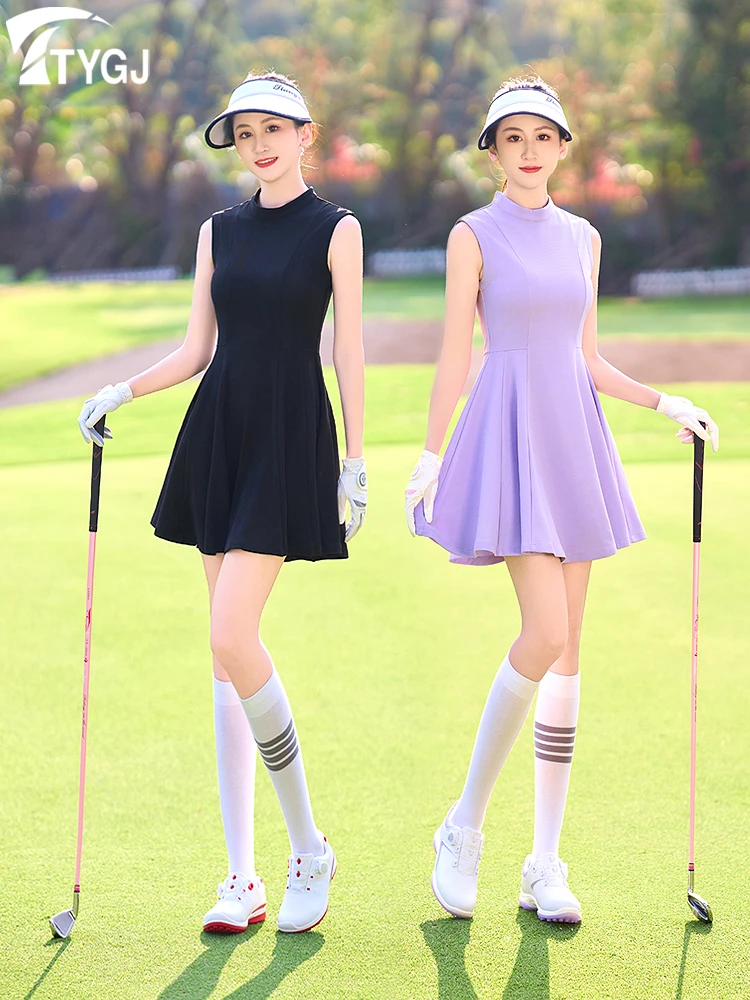 Women's High Waist Golf Dress with Integrated Shorts - Sleeveless Pleated Skirt | eBay Women's High Waist Golf Dress with Integrated Shorts - Sleeveless Pleated Skirt | eBay