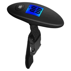 High Precision Portable Digital Luggage Scale with LCD Display and Webbing Belt, 40kg Capacity (A)