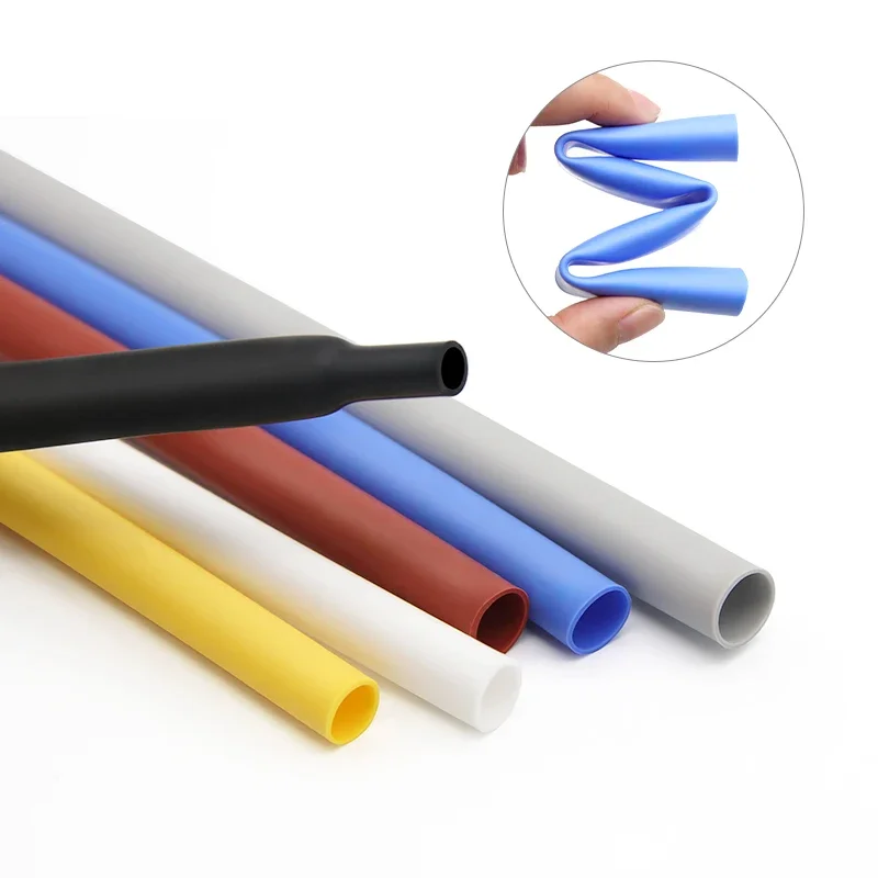 실리콘 열 수축 튜브 직경 0.8  30mm 2500V 유연한 케이블 슬리브 절연 고온 소프트 DIY 와이어 랩 보호기