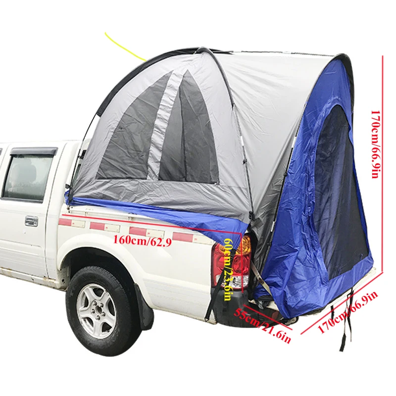 Truck Bed Tent Waterproof Pickup Car Tailgate Double Layers Self-driving Tour Outdoor Camping 190T Flame Retardant 170Cm Height 7 Truck Bed Tent Waterproof Pickup Car Tailgate Double Layers Self-driving Tour Outdoor Camping 190T Flame Retardant 170Cm Height 1
